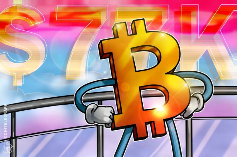 比特币突破77,000美元，尽管现货ETF流出超20亿美元