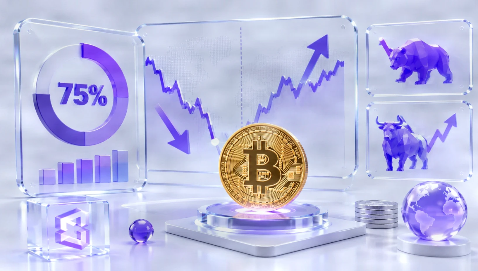 市场预计比特币在达到9万美元之前有75%的可能性触及7万美元
